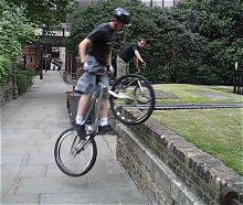 mountain biking and biketrial skills