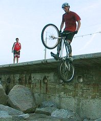 mountain biking and biketrial skills