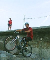 mountain biking and biketrial skills