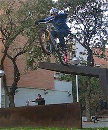 mountain biking and biketrial skills