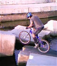 mountain biking and biketrial skills