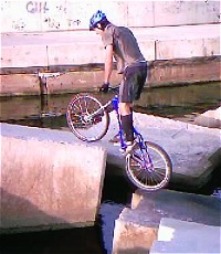 mountain biking and biketrial skills